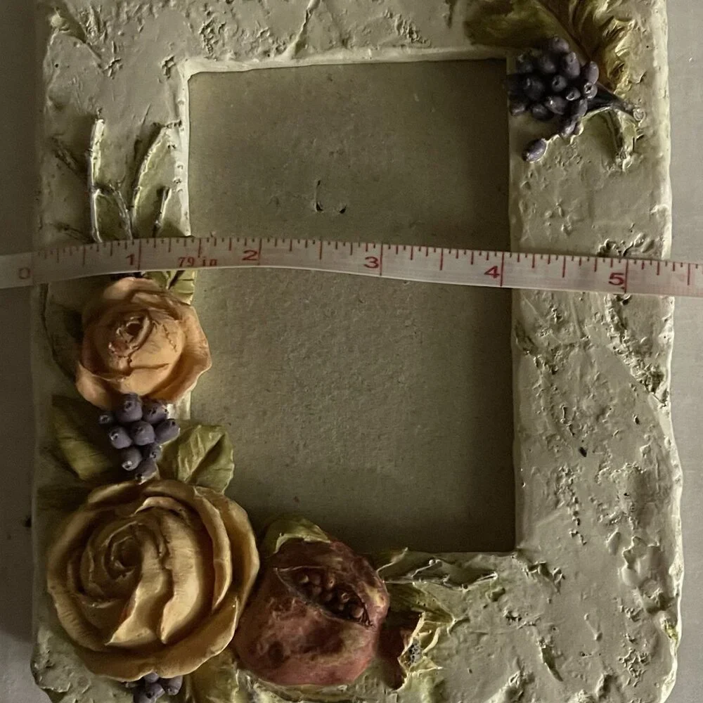 Vintage Style Floral Frame Photo Picture Cottage Garden Rose‎ Decor Vintage